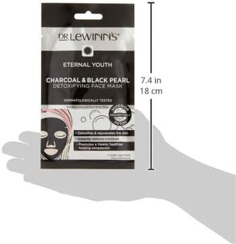 Dr Lewinns Charcoal and Black Pearl Detoxifying Face Mask 20 Ml image number 2