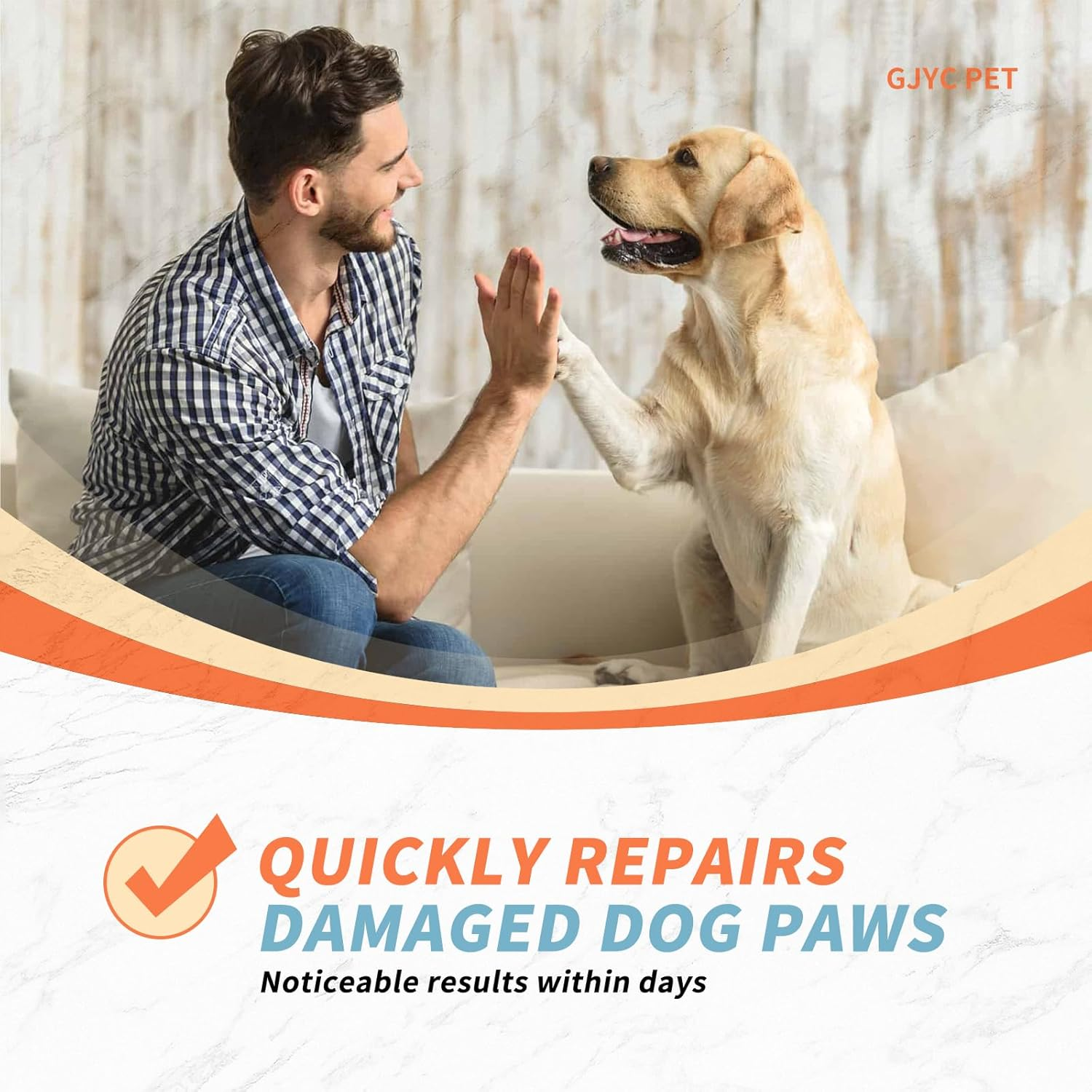 2 Oz (60G) Natural Dog Paw Balm - Organic Lickable Moisturizing Cream for Paws, Snout & Elbows | Heals Dry, Cracked Skin | Vitamin E & Food-Grade Ingredients