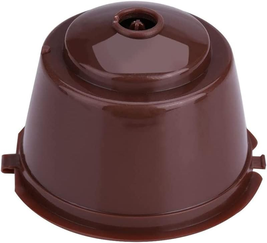 2 Sets Reusable Coffee Filter Pods for Dolce Gusto Machines, Refillable Cafe Capsule Cups, 8G Capacity, Includes Coffee Spoons, Food-Grade PP, Coffee Color image number 5