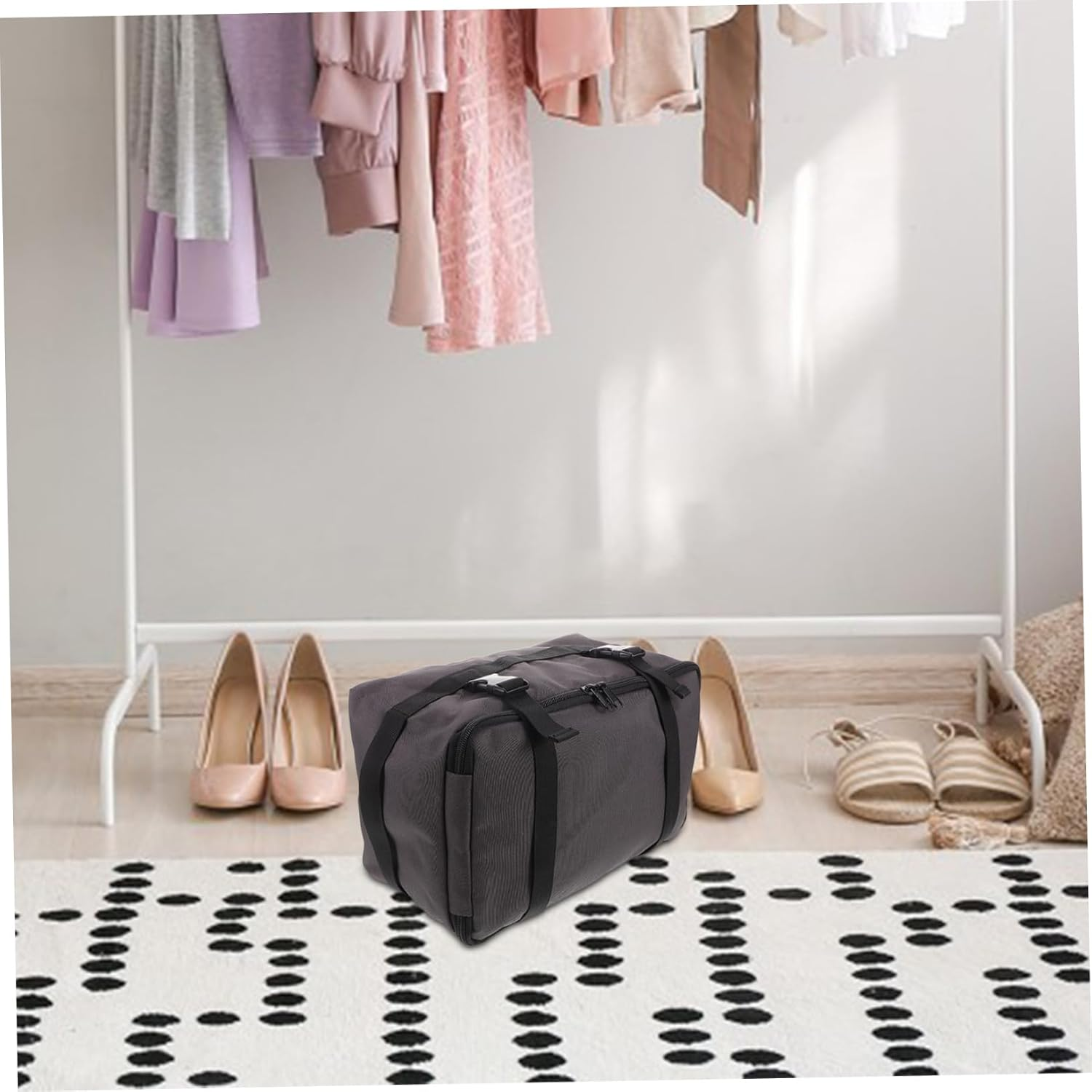 ROMISBABA Portable Beach Storage Bag: with Detachable Compartments Waterproof Travel Large Summer Pouch for Toys Vacation Essentials image number 1