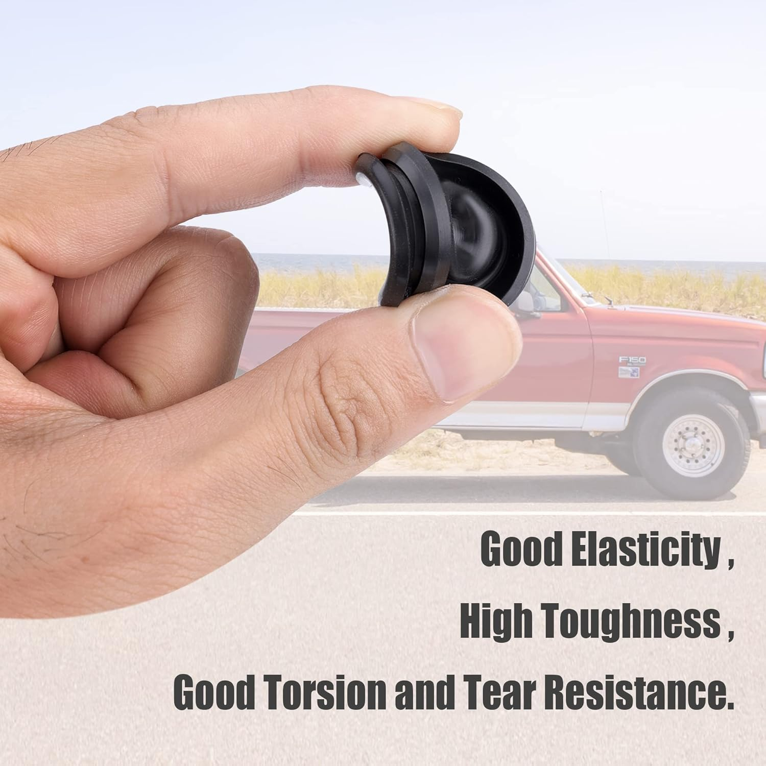 AIEX Dust Caps for Trailer, 10Pcs Rubber Grease Plugs for Dexter EZ Lube Trailer Axle for Axles Dexter 85-1, 085-001-00, Tiedown Engineering 88174, AL-KO 085-016-0, Trailer Axle Grease Cap image number 3