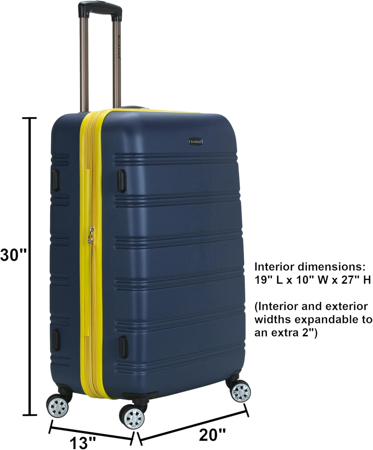 Rockland Abs 28" Expandable Spinner Luggage image number 5