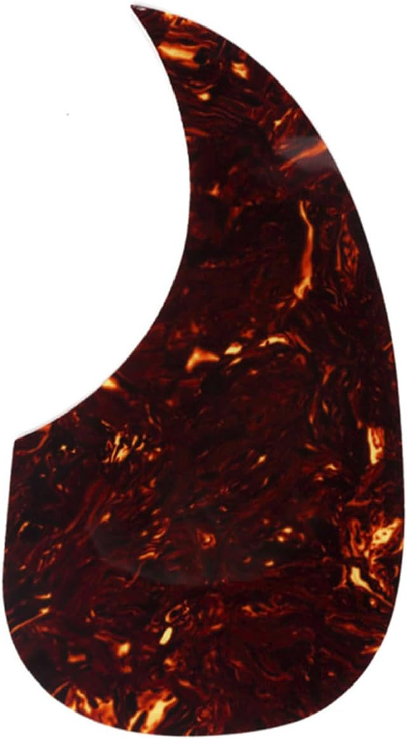 Musiclily Oversize Teardrop Acoustic Guitar Self-Adhesive Pickguard for Martin D28 Style Guitar, Black image number 2