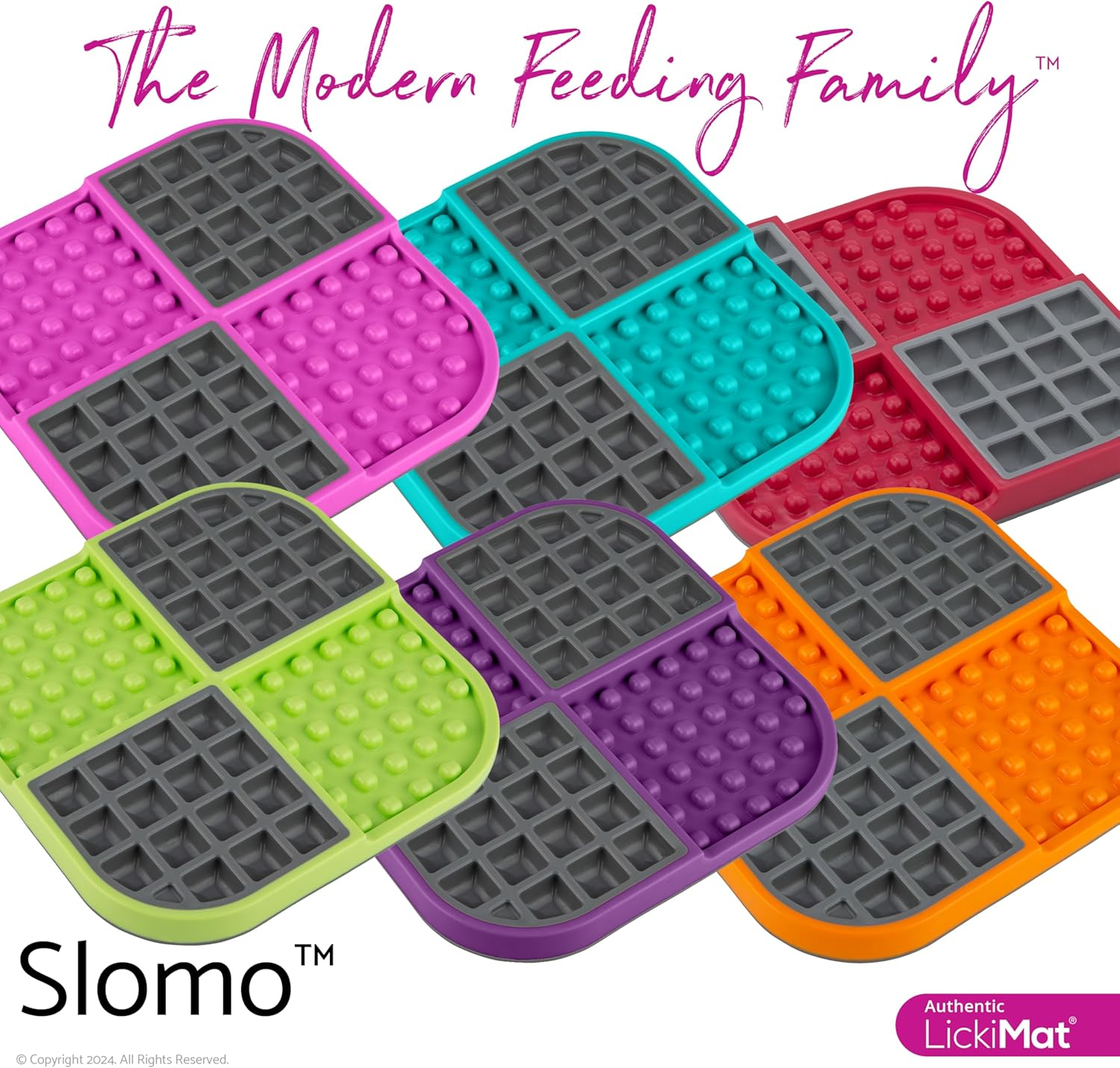Lickimat Slomo, Original Dog Slow Feeder, Licking Mat and Alternative to Puzzle Feeder. Great Boredom Buster for Dogs (Purple) image number 3
