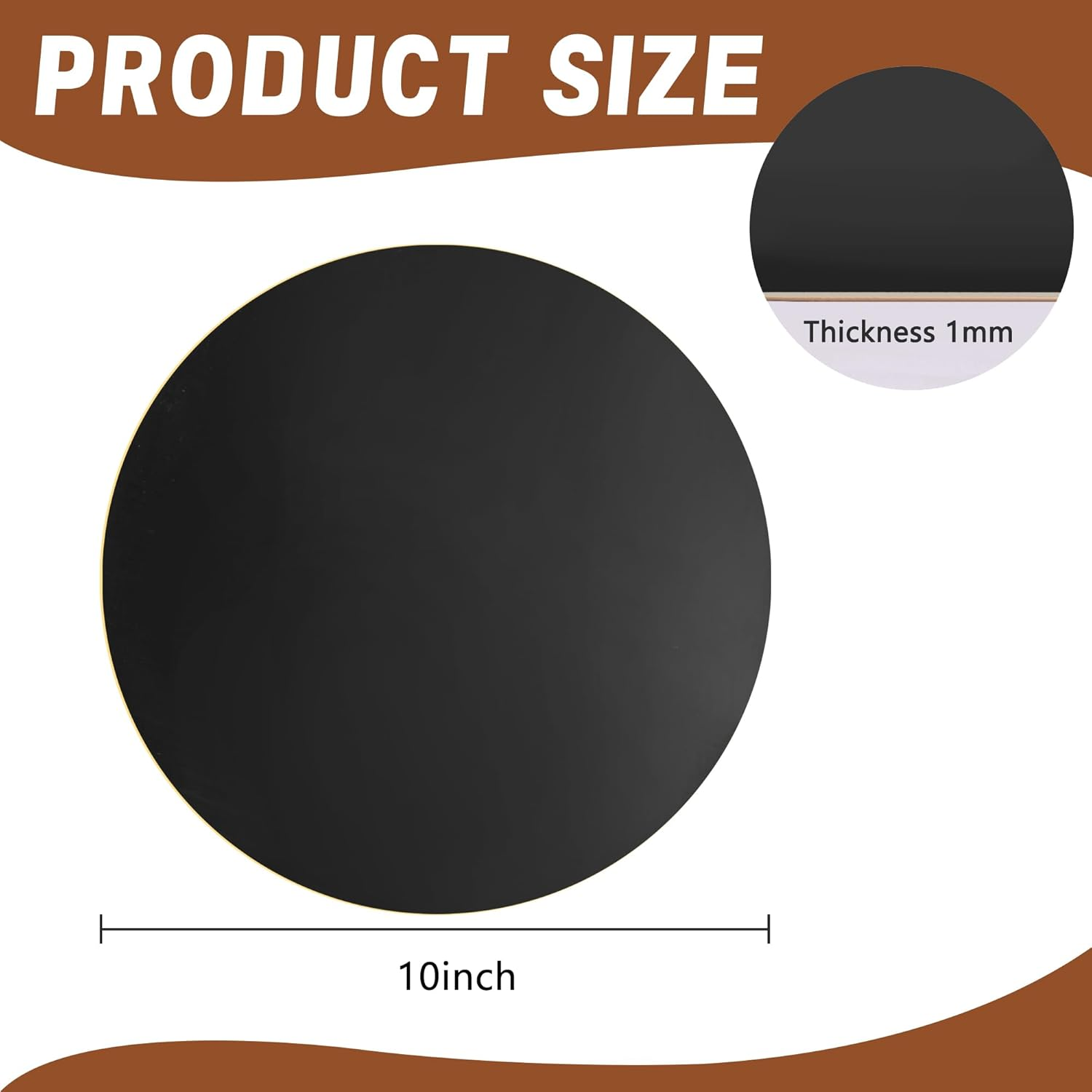 Adnee 2 Pcs Pond Liner Repair Patch-10 Inches round Self-Adhesive EPDM Liner Repair Patch Kit-Thickened Rubber Pond Liner Seam for EPDM Garden Pond Patch Cover Repair - 10Inch-Square image number 3