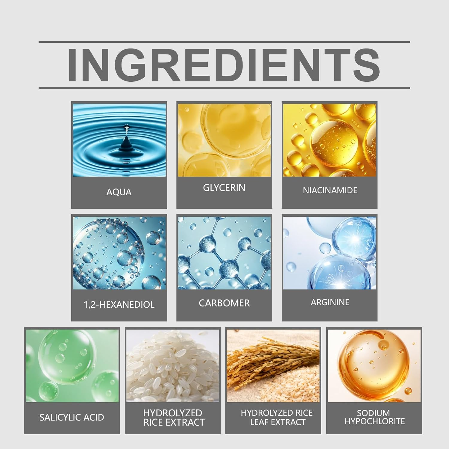 Hypochlorous Acid Rice Peel Shot Duo, Glow Rice Ampoule, Gentle Exfoliating Serum, Smoothens and Nourishes Skin for Dead Skin, Blackheads & Excess Sebum Control, Moisturizing & Pore image number 5