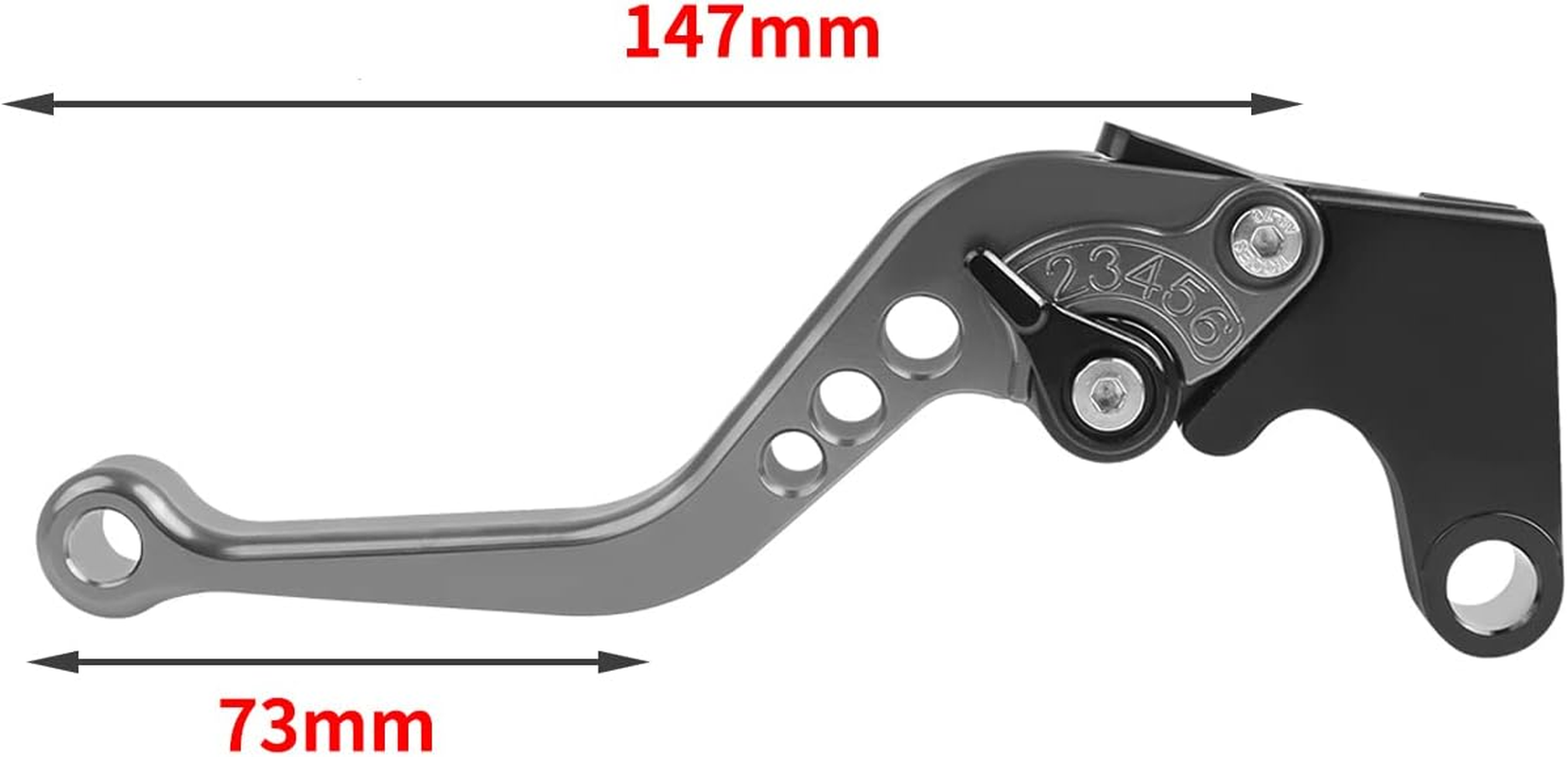 Short Brake Clutch Lever Sets CNC Aluminum Replacement for Kawasaki 2017-2025 Z650 Z900 Ninja 650R ER-6F Vulcan S 650 EN650 KLE650 Versys 650 KLZ1000 Versys 1000 ZX-4R (Black) - Red image number 4