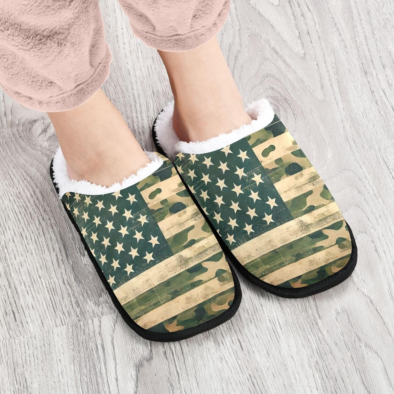 Home Slippers, City Pop Travel House Slippers, Comfy Slippers for Women, Machine Washable Indoor Slippers image number 2