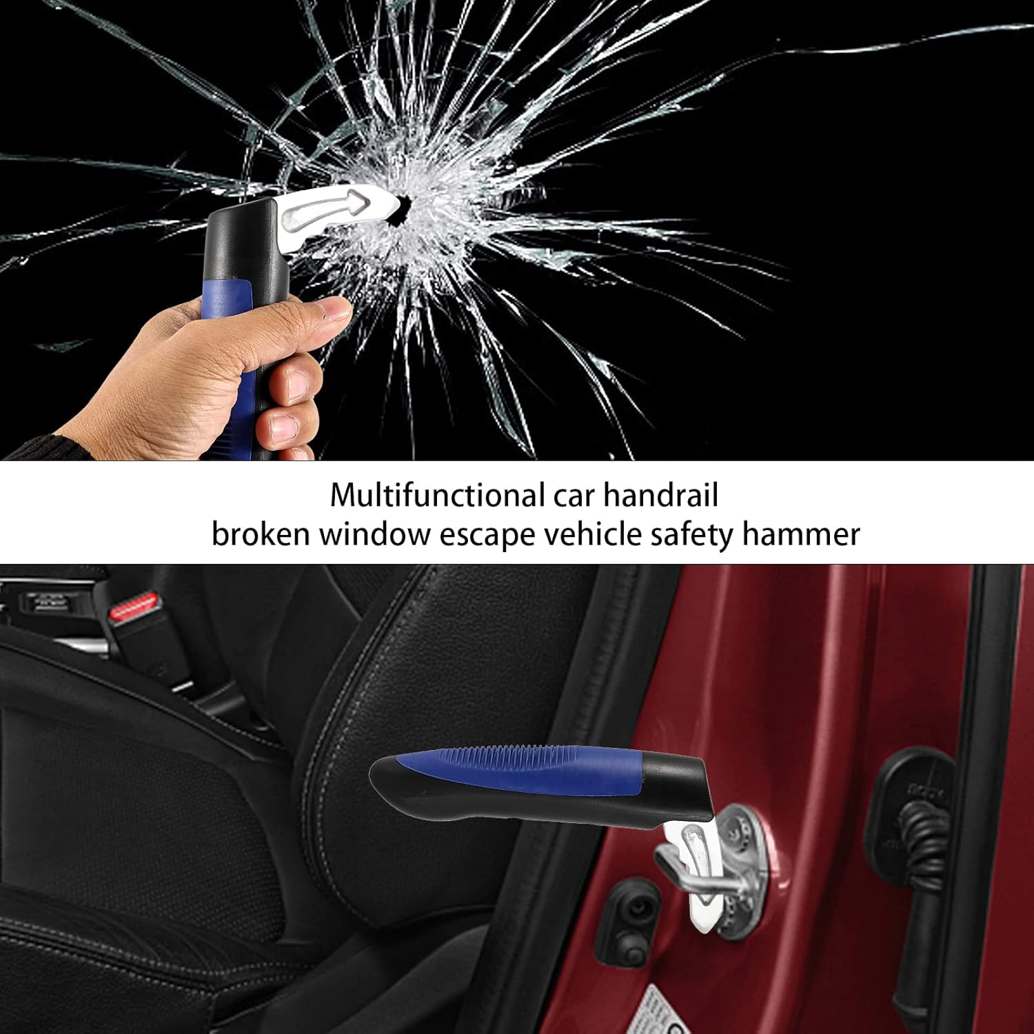 Car Door Handle for Disabled Elderly,Car Handle Mobility Aid,Car Cane Mobility Aid,Assistance Handle for Car,Standing Assist Mobility Aid Handle,Car Emergency Escape Tool,Window Breaker image number 4