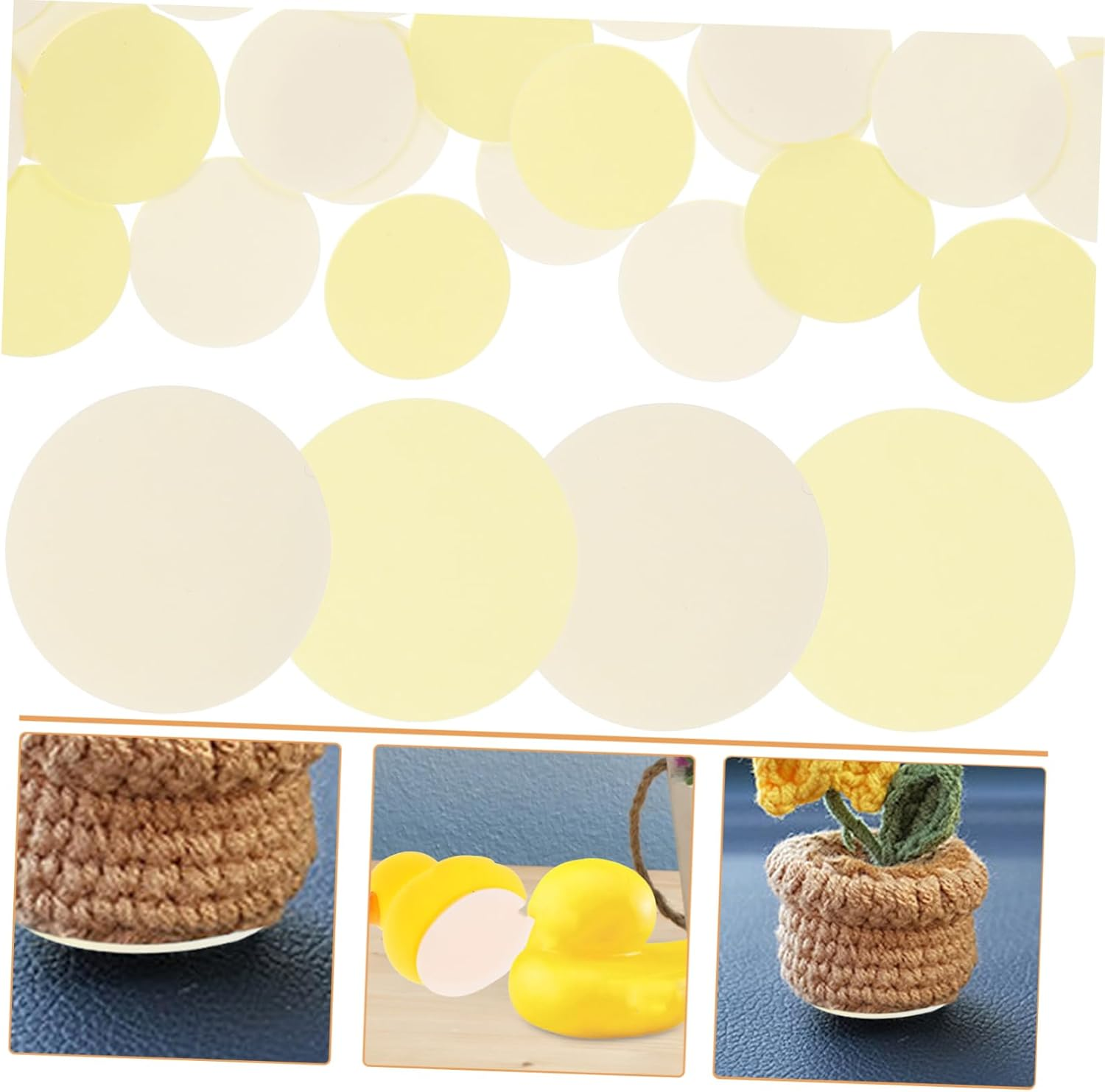 Ibasenice 24Pcs Double Sided round Mounting Tape Pads Self Adhesive Acrylic Stickers for Home Car Office Use for Fixing Ornaments and Accessories image number 6