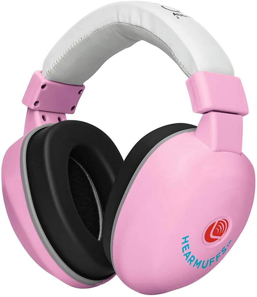 Lucid Audio Hearmuffs Baby Hearing Protection (Over-The-Ear Sound Protection Ear Muffs Infant/Toddler/Child), One Size, White