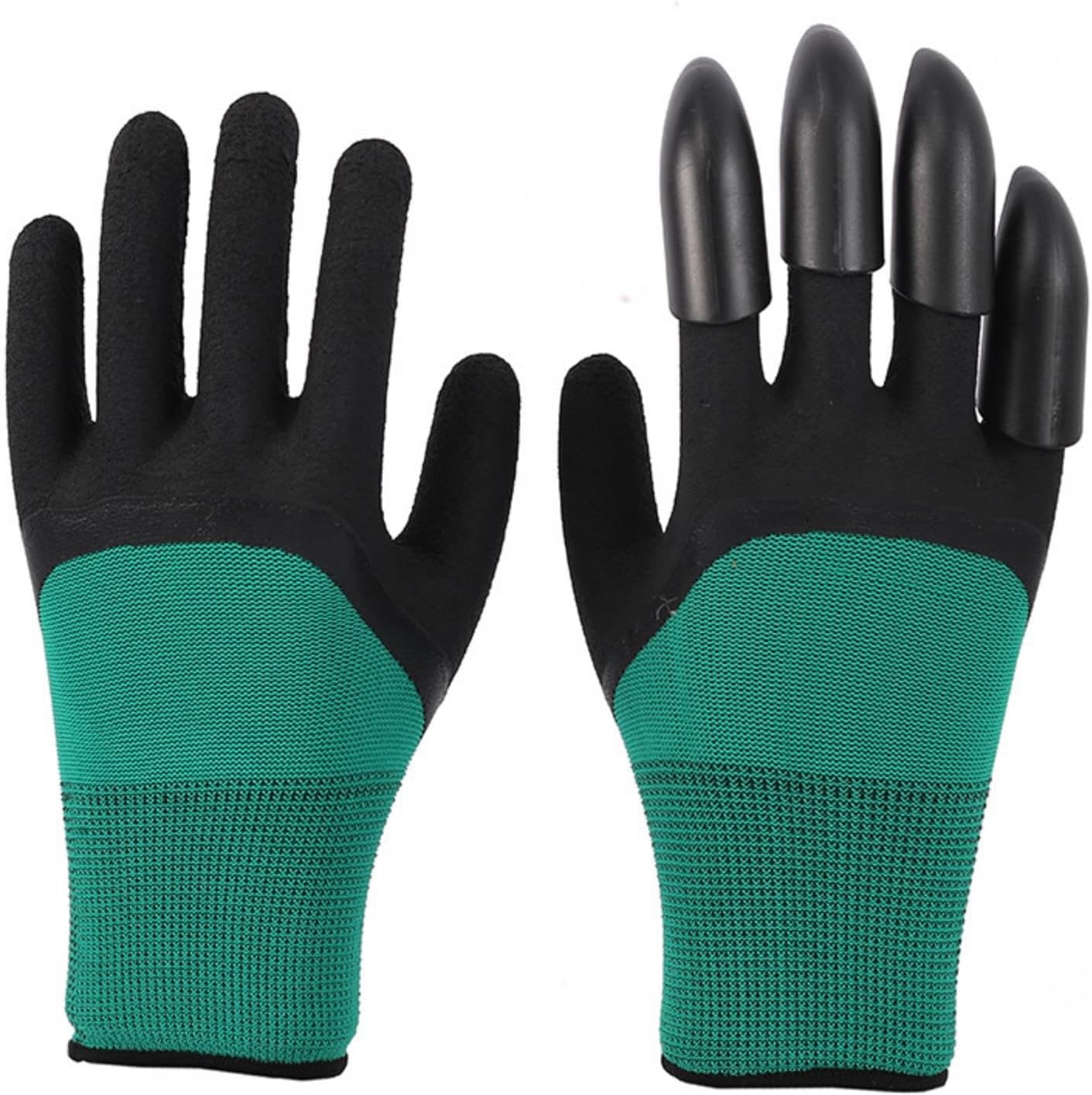 2 Pairs Garden Gloves with Claws | Latex Foam Digging Gloves for Planting Weeding Outdoor Gardening | Right-Hand Claw Protective Work Gloves for Aussie Backyard Veggie & Rose Care image number 1