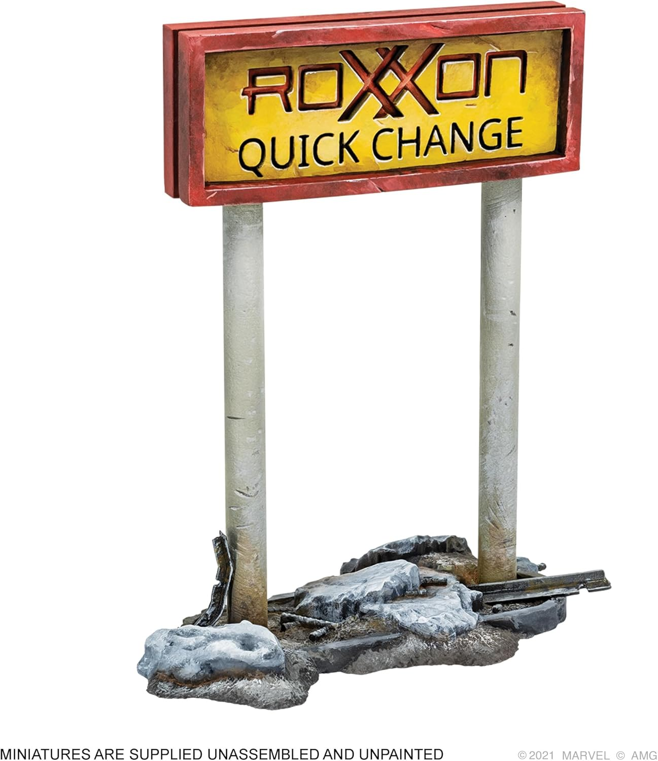 Asmodee North America Marvel Crisis Protocol Crashed Sentinel Terrain Pack Miniatures Game image number 6