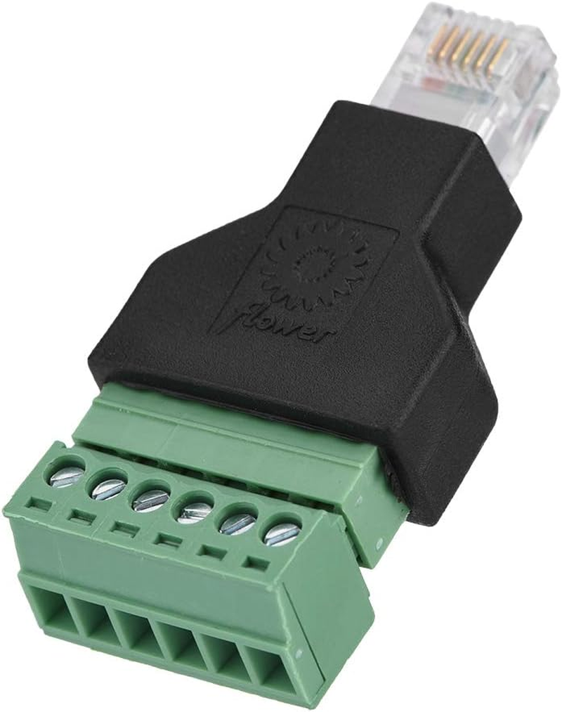 Couplers Male 1PCS Cable Coupler 6P6C RJ12 for Ethernet for Screw image number 3