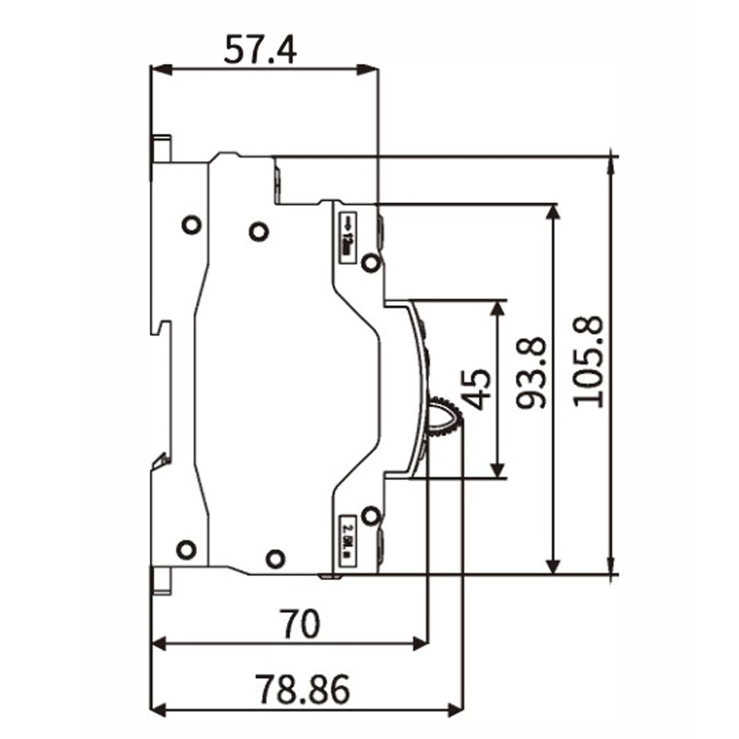 Mini ATS Dual Power Automatic Transfer Switch, 2P 63A Electrical Selector Switches Uninterrupted Power Din Rail Generator Circuit Fast Changeover Controller Millisecond Switching image number 4