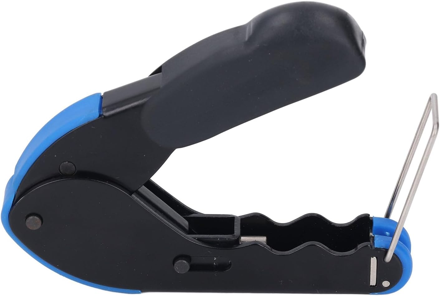 Coax Cable Crimper Tool Kit with Wire Stripper, Coaxial Compression Tool for Rg6 Rg59 Rg11, Adjustable Crimper, for Home Theater and Network Cabling image number 1