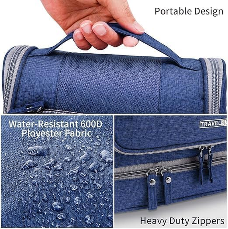 CYBERNOVA Toiletry Bag, Well Divided Toiletry Bag for Travel, Waterproof Cosmetic Organizer Large Kit, Accessories Mesh Pockets, Compact Toiletry Bag Perfect for Men and Women (Purple) image number 5