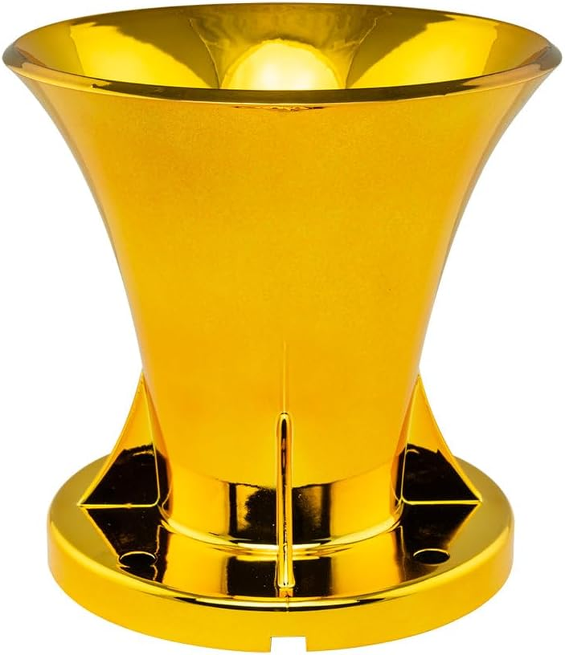 DS18 PRO-HPR/GD 2 Inch Exit Horn Waveguide, Mounting Horn Bolt on 2" No Holes, Exit Waveguide for Drivers, UV Resistant, Gold Chrome Finish image number 1