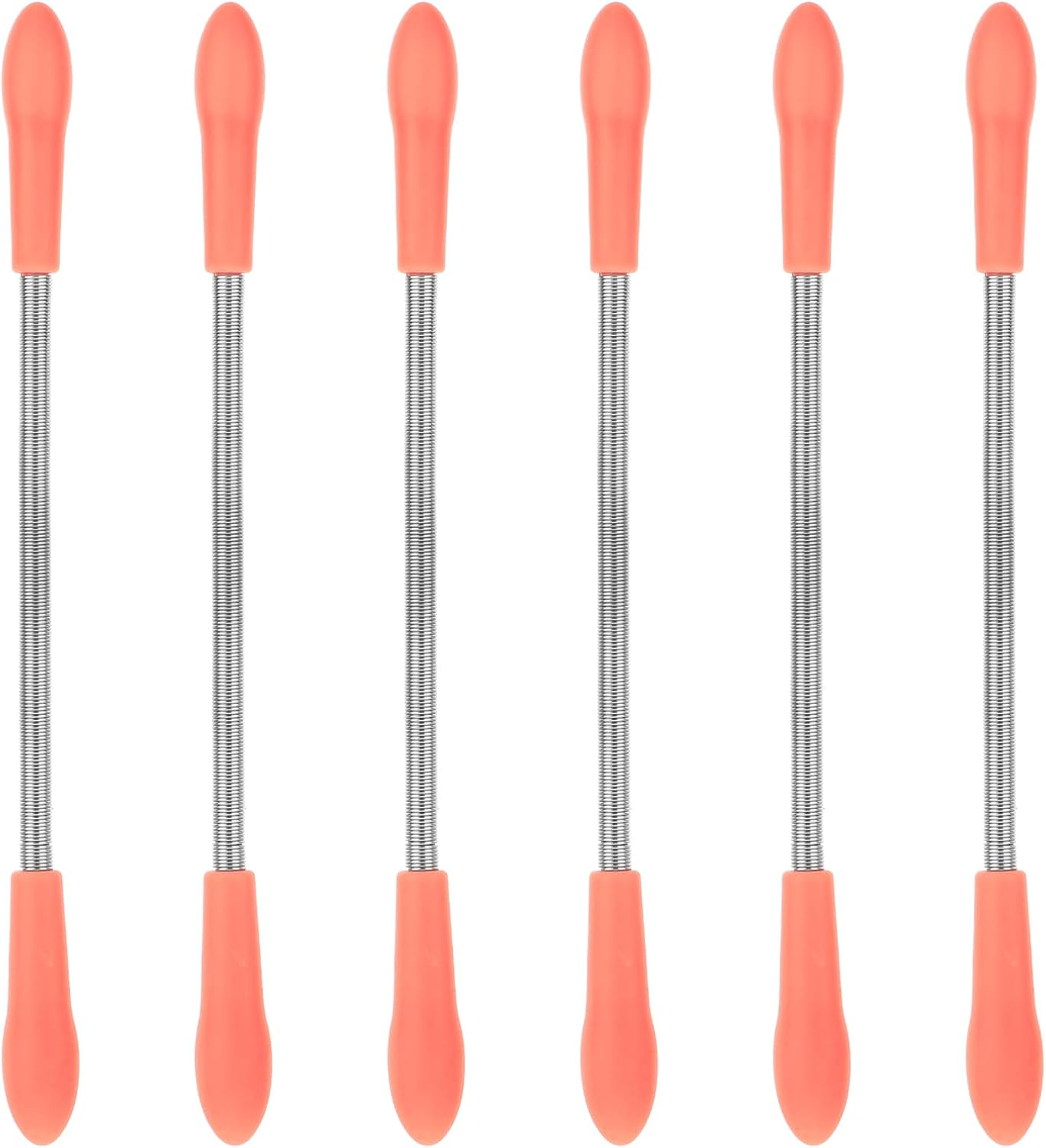 Molain 6 Pieces Facial Hair Remover Spring Eyebrow Face Epilator Coil Portable Hair Remover Spring Threading Tool Hair Remover Spring Epilator for Women Chin Cheek Mustache Upper Lip image number 1