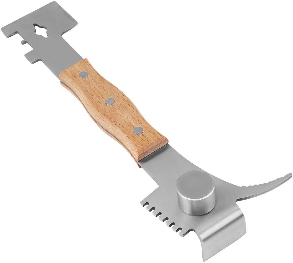 Hive Scraper Tool, Beekeeping Tool, Multifunctional Stainless Steel Bee Keeper Hive Tool Beekeeping Equipment image number 4