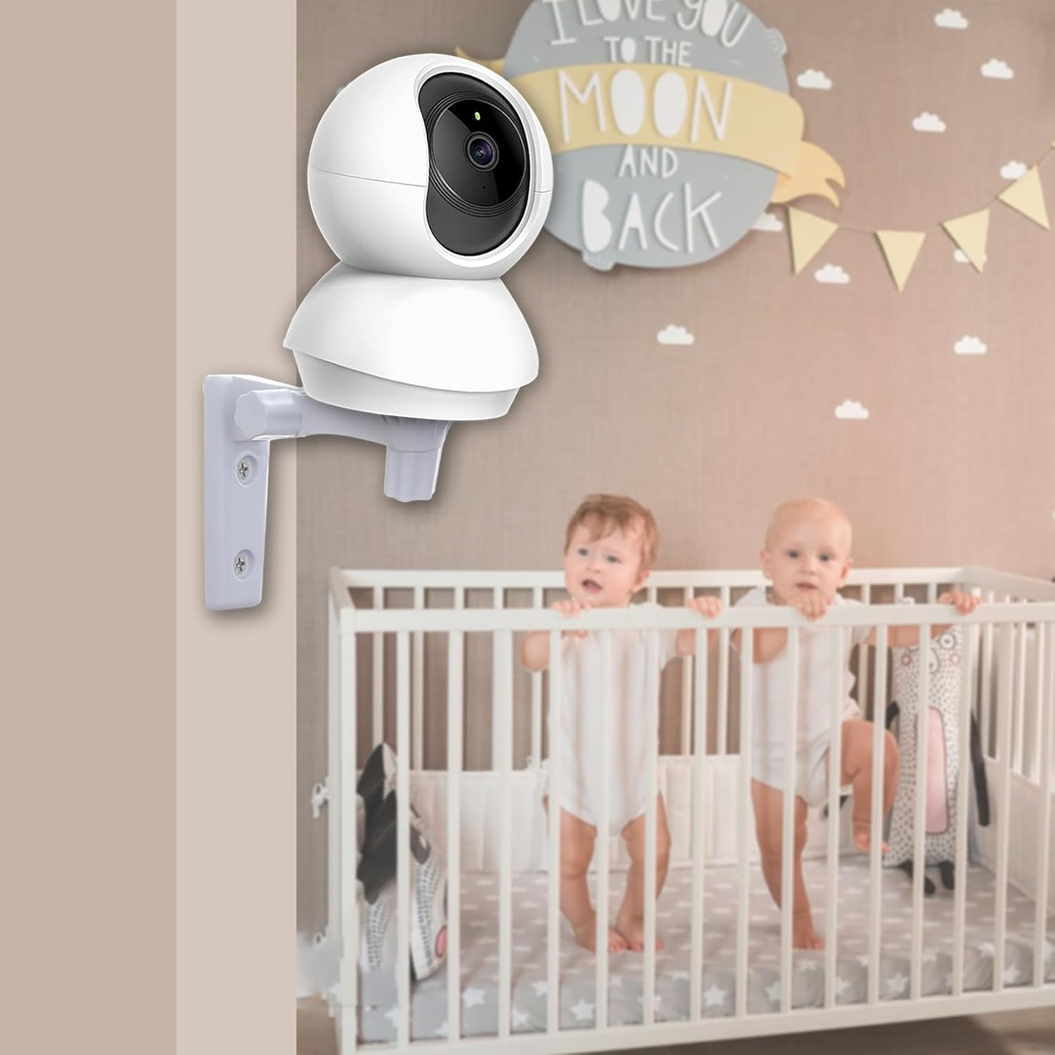 Wall Mount Compatible with Tp-Link Tapo C200 / C210 / C220 / Tc70 / C225, Kasa Ec70 / Kc410S Security Camera, Pack of 2 Camera Mounts with Adjustable Angle, 180 Degree Rotation