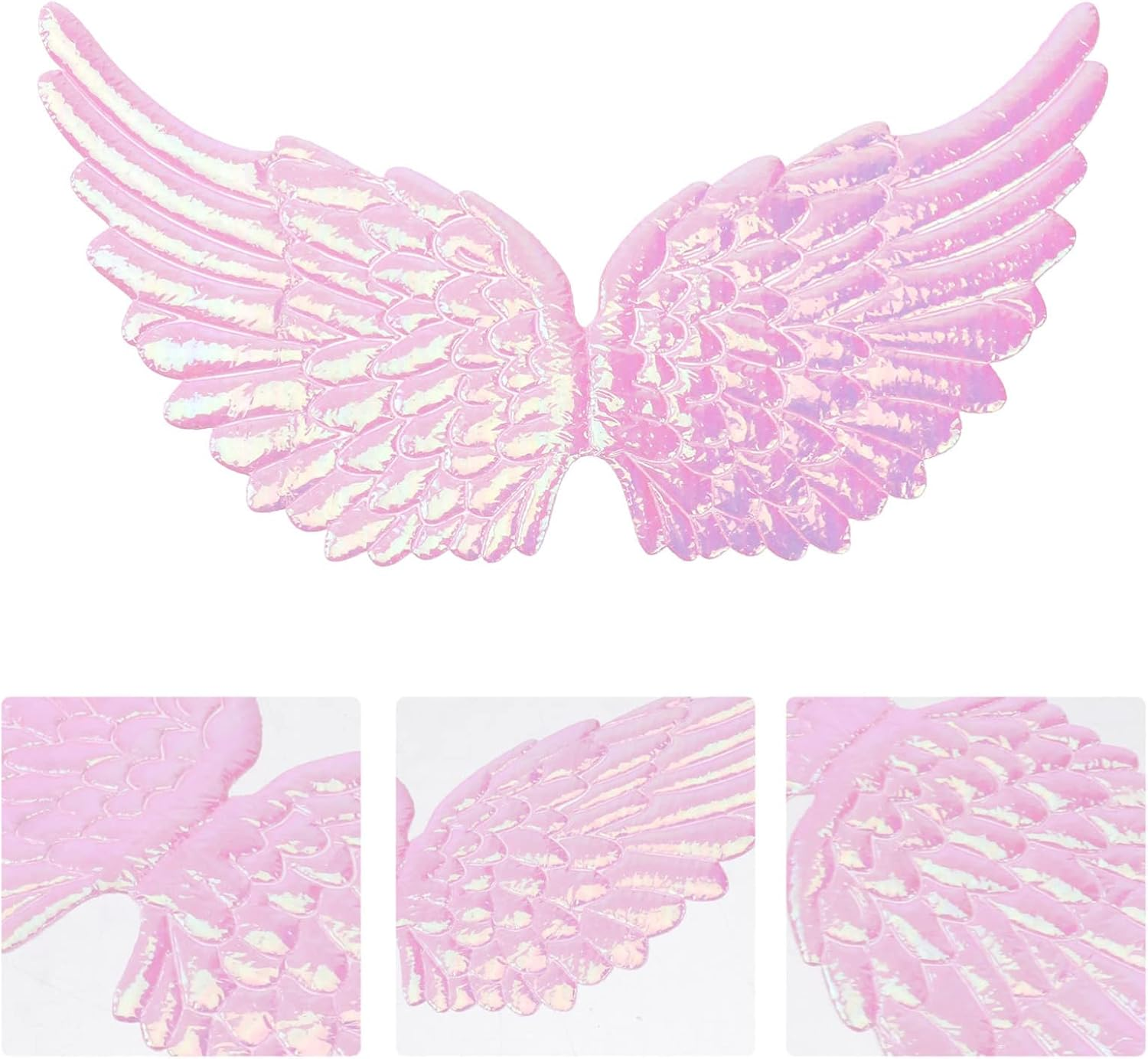 Gadpiparty 12PCS Angel Wing Embellishments Mini Wings for Ornaments Glitter Wings Patches for Clothes Applique Craft Small Applique Embroidery Wing Crafts Accessories Girl Cosplay image number 2