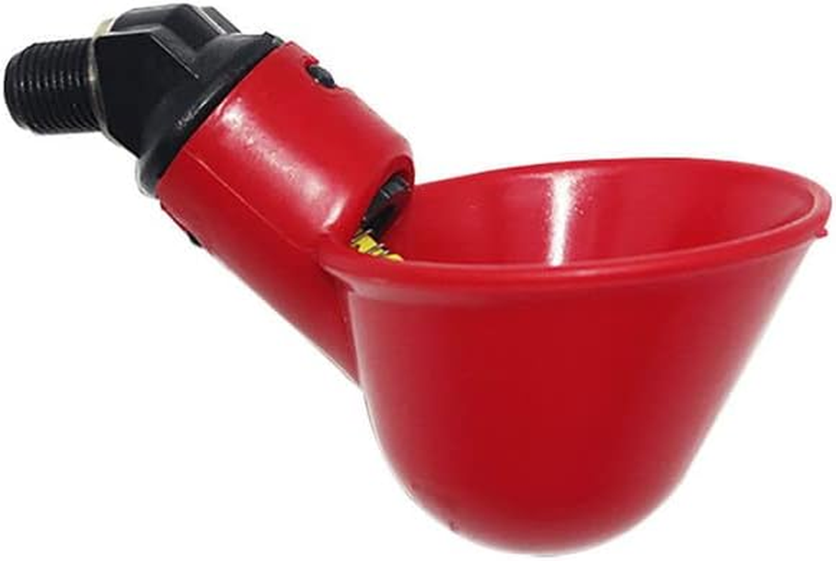 100X Cups Water Feeder Drinker Chicken Automatic Waterer Poultry Chook Bird image number 1