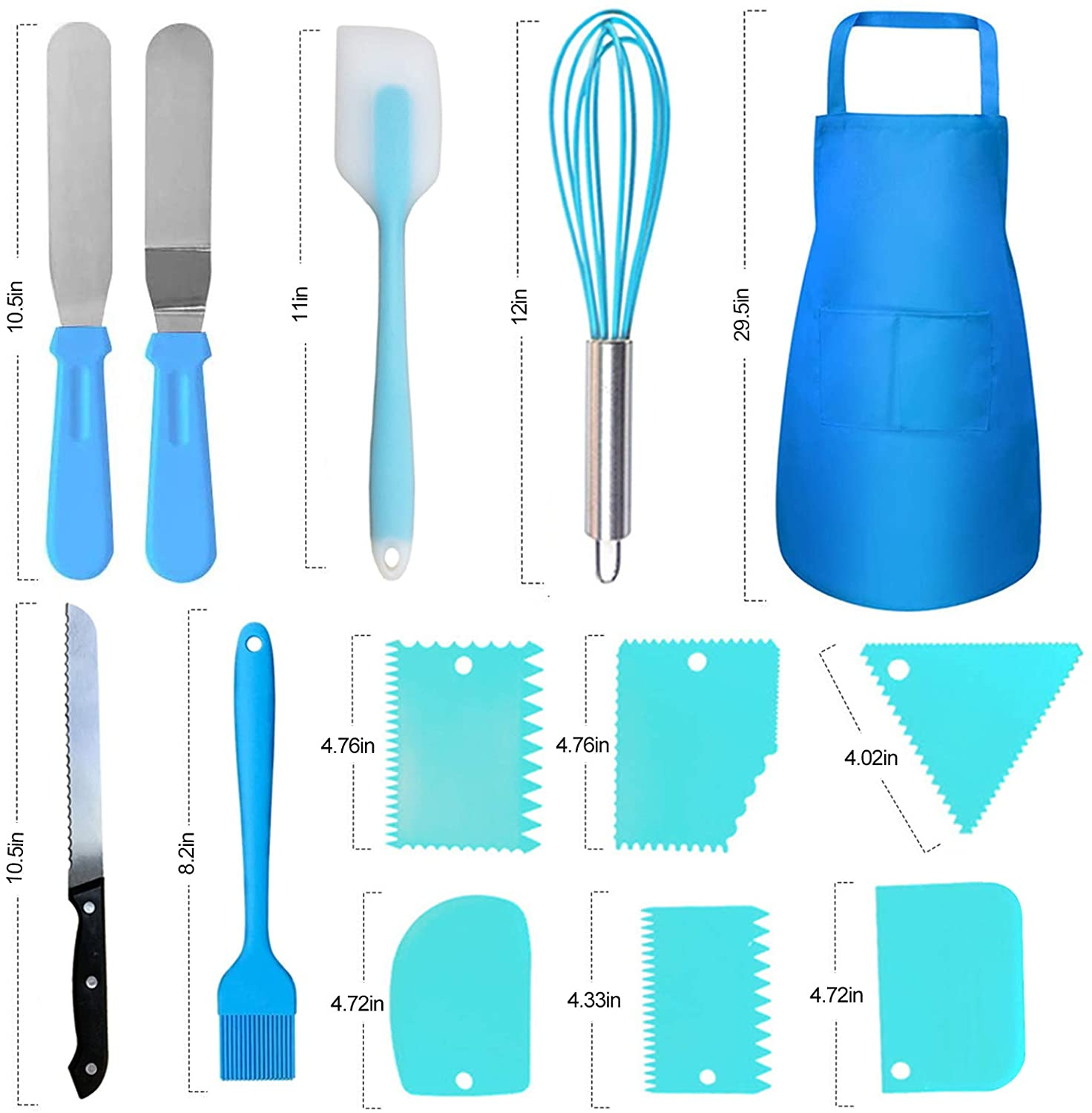 Makmeng Cake Decorating Tools Supplies Kit - 368Pcs Baking Supplies with Storage Case for Beginners - Icing Piping Bags and Tips Set for Cookies, Cupcake & Cake Frosting Fondant Decorating image number 3