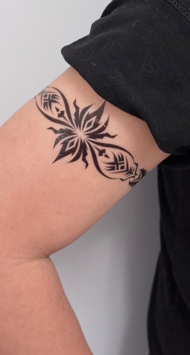 Temporary Bracelet Tattoos Tribal Tattoos Maori Design Tattoos Jim5 5 Sheets image number 4