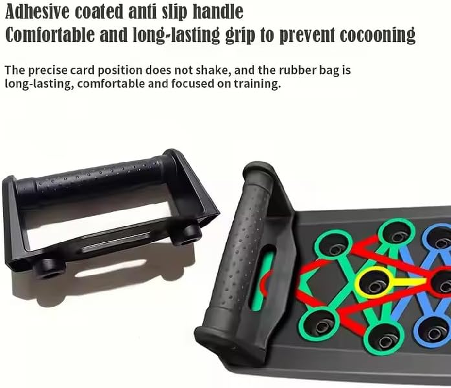 Bushora Push up Board-Push up Board Men- Foldable Portable Exercise Equipment, Multi-Function Strength Training Board for Men and Women