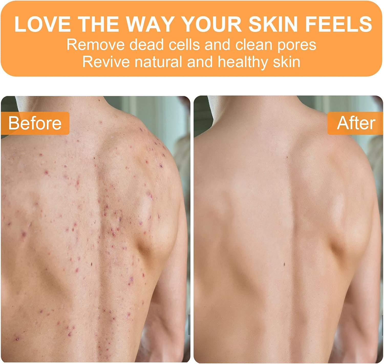 Yiclick Korean Exfoliating Gloves 2 Pcs, SPA Exfoliator Scrub for Bath Shower Exfoliation Mitt, Body Scrubber Exfoliator, Dead Skin Remover Mitt for Women Men, Brush Sponge Loofah (Red) image number 6