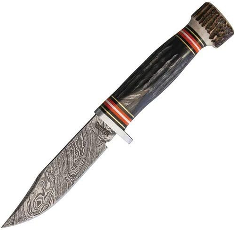 Marbles MR463 / EG-753 Skinner 4 Damascus Hunting Fixed Blade Knife Sheath