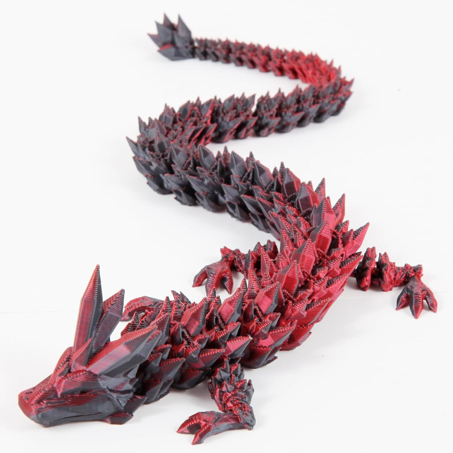 Cuanvitch 3D Printed Dragon Egg Toy 12" Crystal Articulated Dragon Decor image number 4