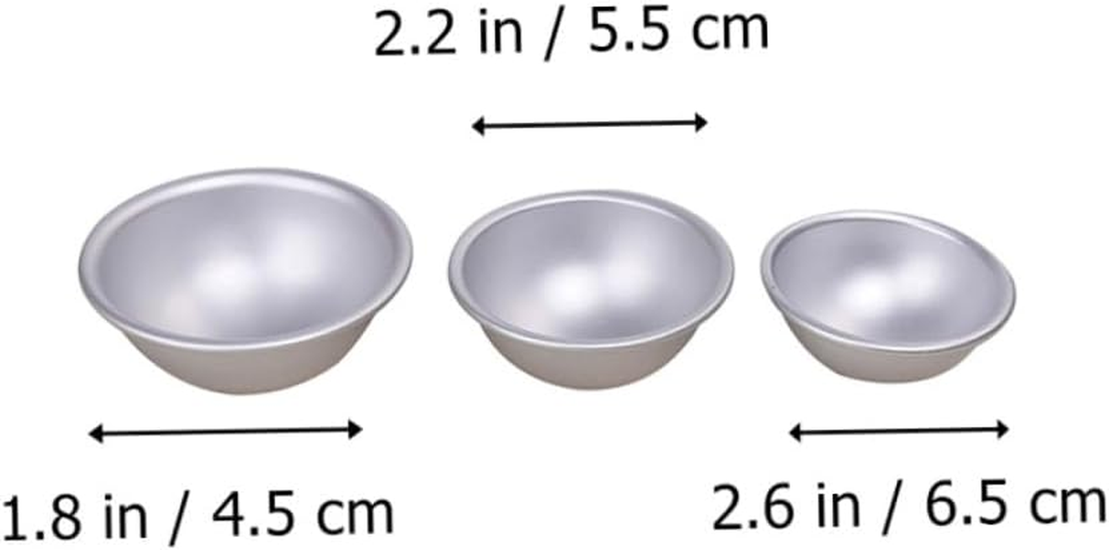 Sewroro 24Pcs Bath Salt Mold Hemispherical Shape for Diy Bath Bomb Mould Shapes image number 1