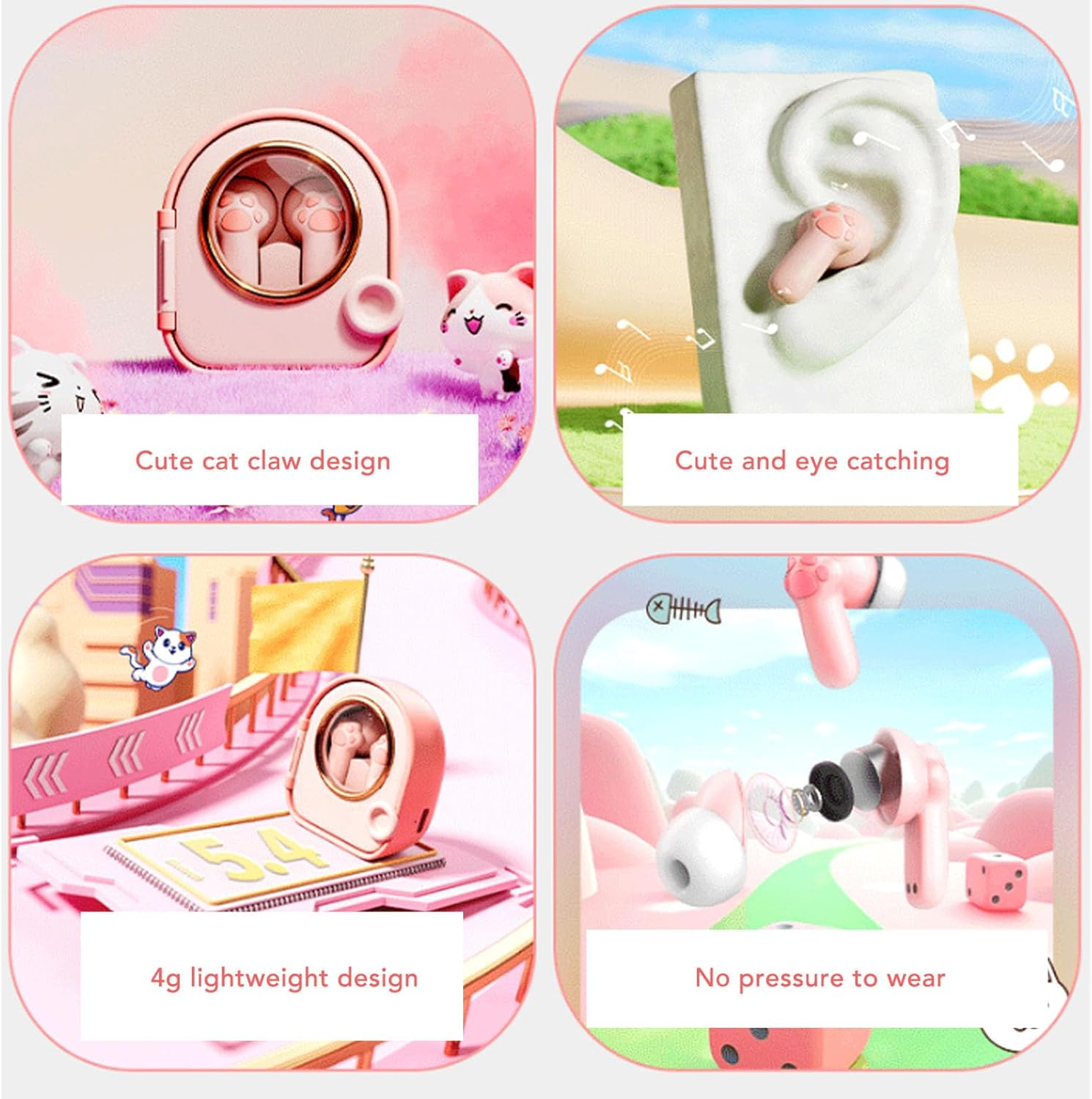 MENDUNER BT5.4 Earbuds with Noise Cancelling Mic - 13Mm Driver Ergonomic Design for Sports and Gaming Dual Mode Sound Quality image number 2