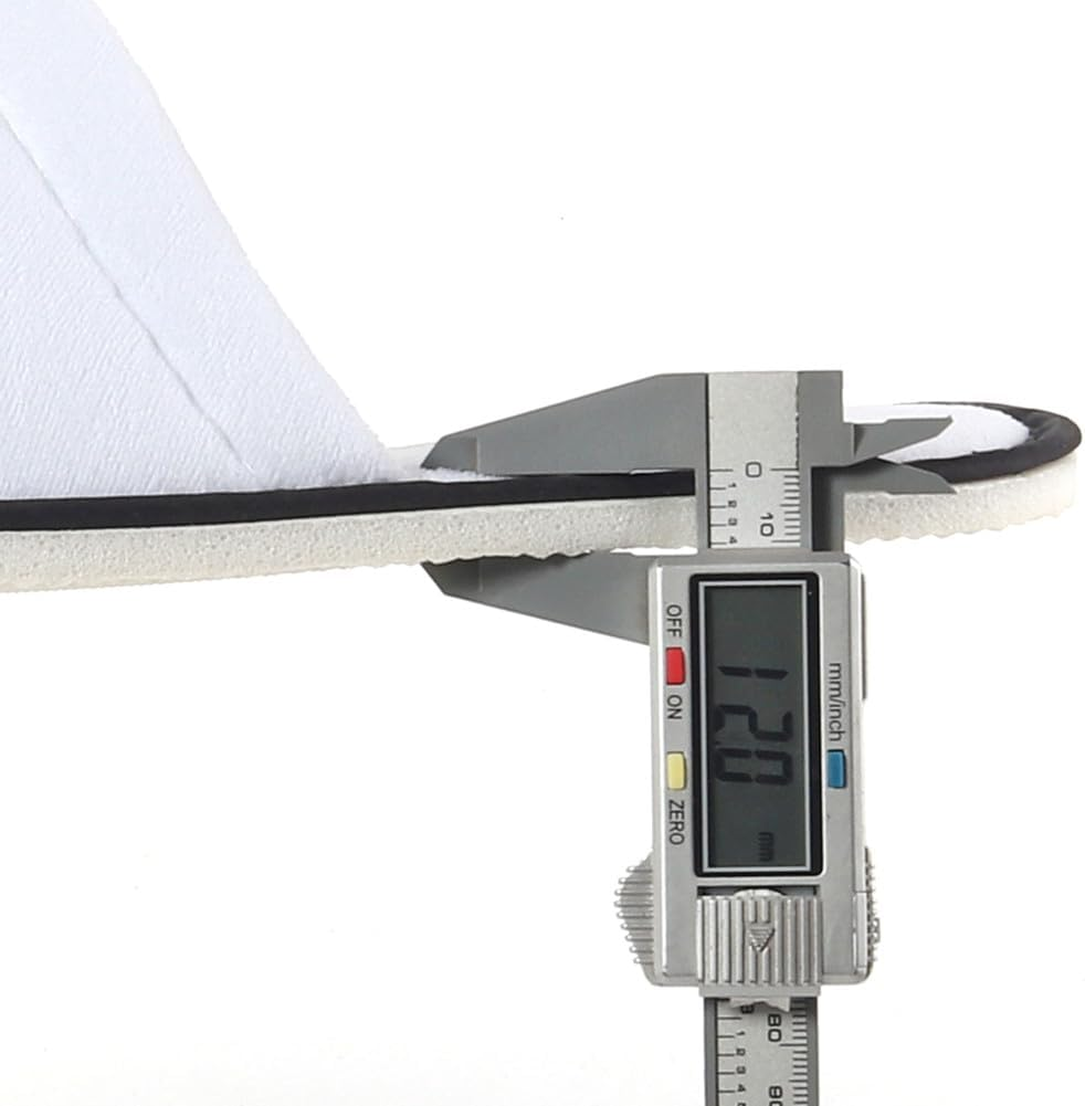 Yeios Hotel Spa Slippers Closed Toe Home Guest Slippers for Adult 20 Pairs for Men and Women White image number 6