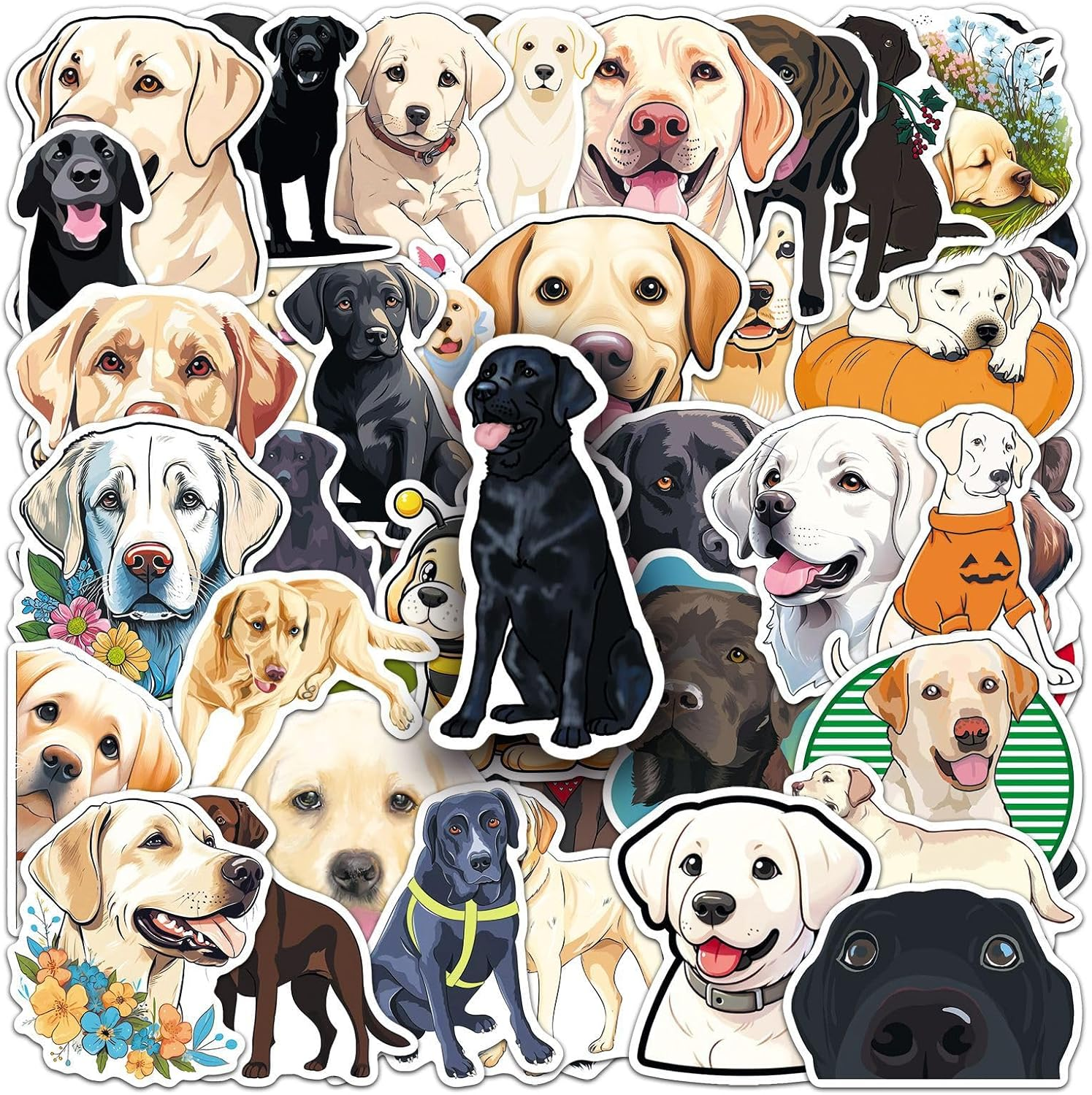 50 PCS Microorganism Decals Vinyl Waterproof Stickers for Children,Teens,Adults,Boys,Girls,Kids Stickers for Computer,Bicycle,Skateboard,Laptop,Phone,Luggage,Water Bottle