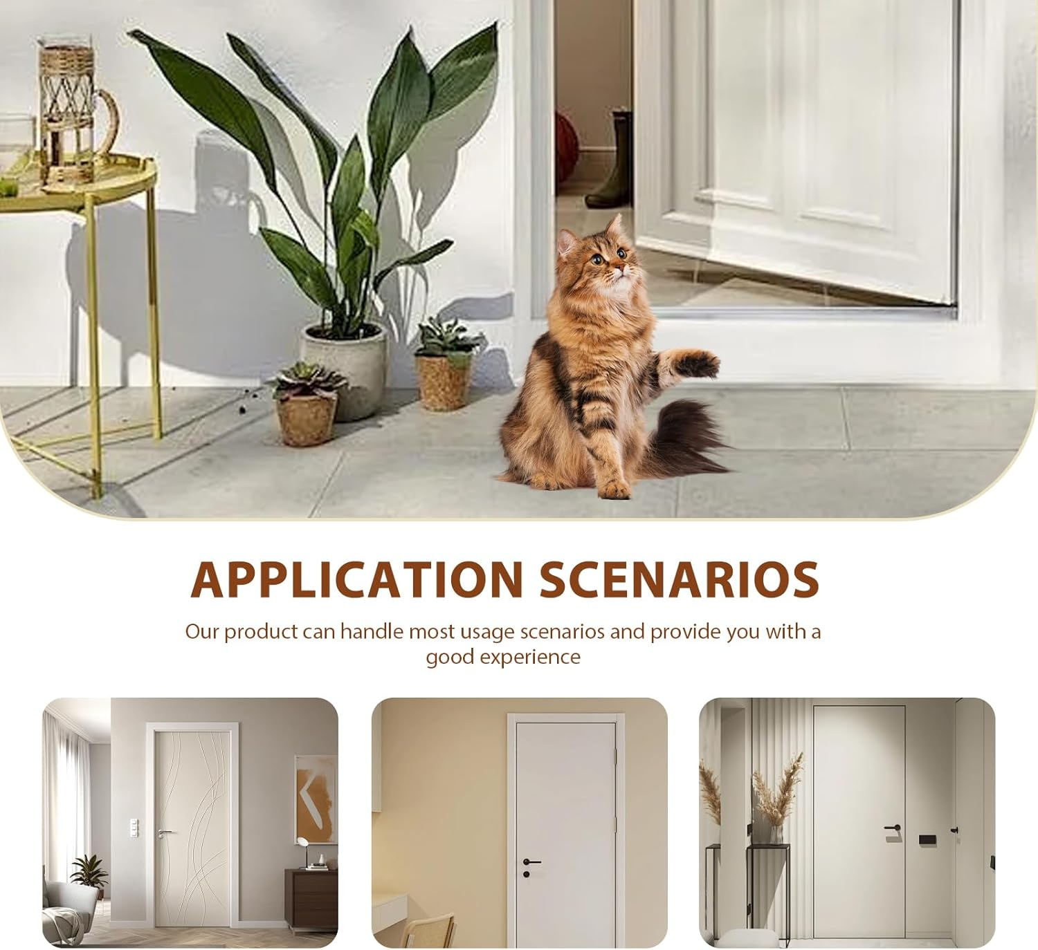 Reinforced Cat Screen Door, 80 Cm X 200 Cm, Pet Safe Mesh Door, Cat Gate Balcony Door, Pets Screen Door with Zip, Prevents Dogs and Cats from Leaking from Home