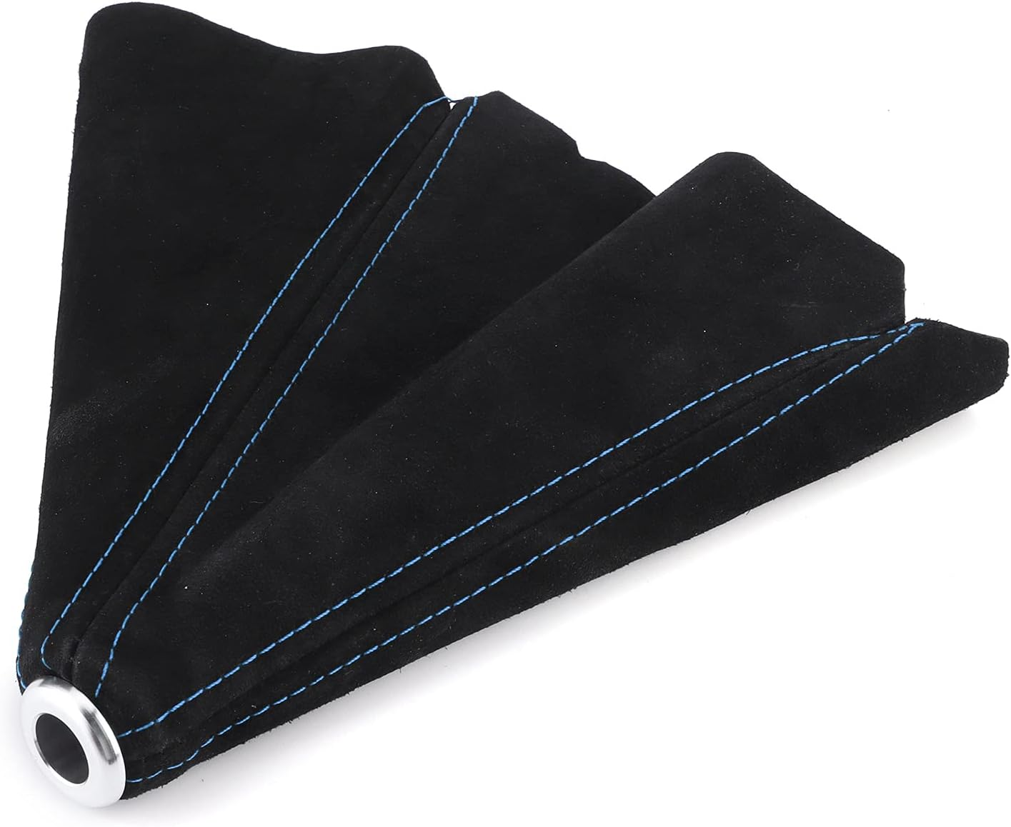 Car Boot Cover Shifter Lever Dust Cover Boot Gaiter Car Interior Suede Universal, Car Knob Dust Cover for Most Vehicles (C (Blue Line)) image number 2