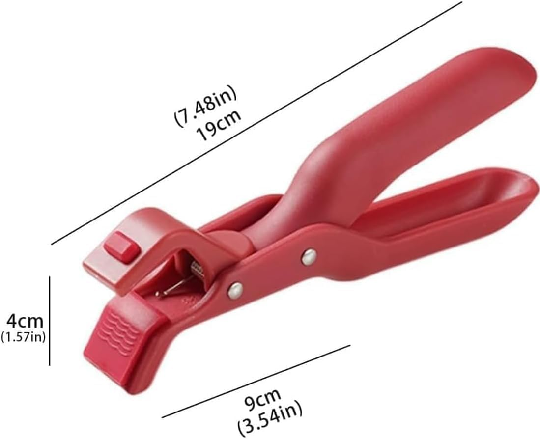 Multi-Purpose Anti-Scalding Bowl Holder Clip for Kitchen, Kitchen Anti-Scalding Anti-Slip Clip, Silicone Non-Slip Anti-Scalding Clip, Heat Insulation Anti-Scald Clamp Gripper, for Pots Dish (Red+Blue) - Red+Blue image number 2