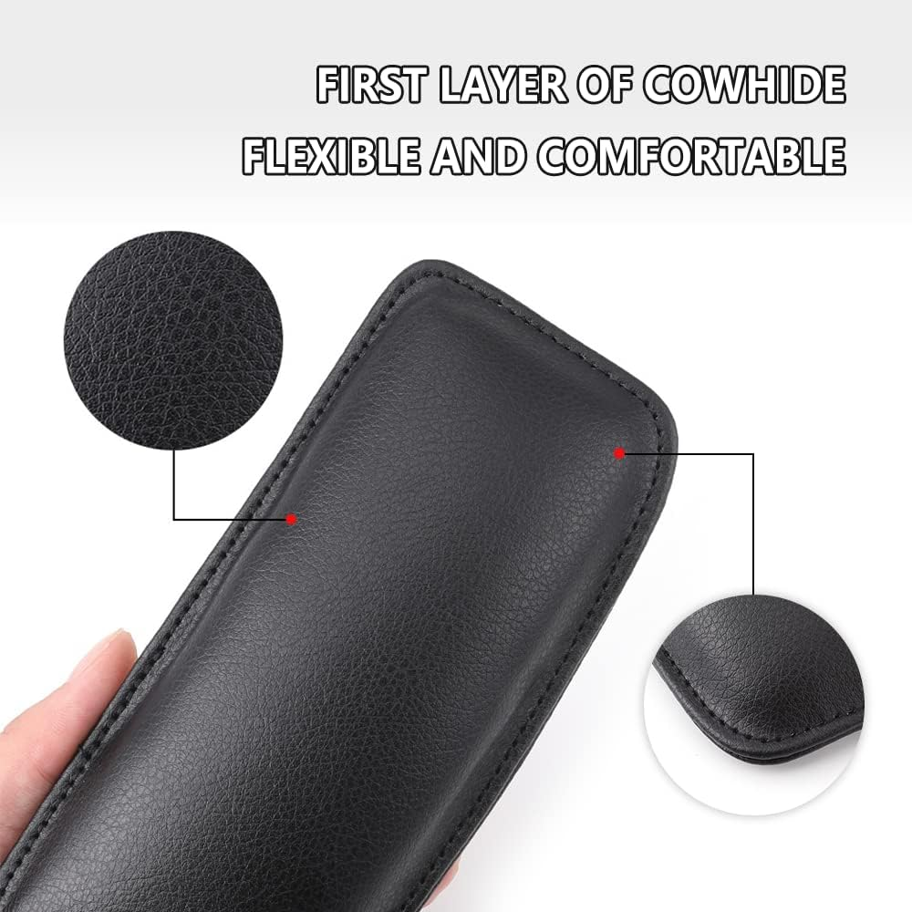 2PCS Car Knee Cushion,Soft Leather Car Door Armrest Pad for Knee Leg Elbow,Universal Car Center Console Cushion Pad Comfort Pillow for Automotive Interior Accessories (Black) image number 3