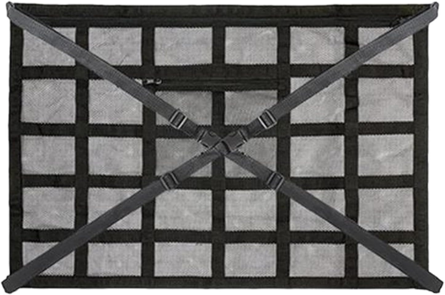 JMEDIC Car Ceiling Cargo Net - Large Capacity Roof Luggage Net Pocket - Black Nylon - Universal Fit - Hook Fastener - SUV, RV image number 3