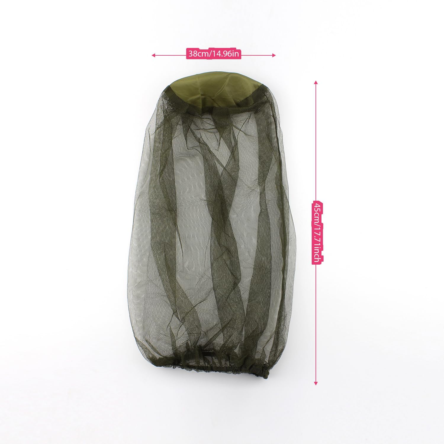 T Tersely 10 Packs of Mosquito Insect Head Net Mesh for Fly & Bug Protection from Fly Bee Bug Outdoor for Fishing Hiking Gardening Black image number 2