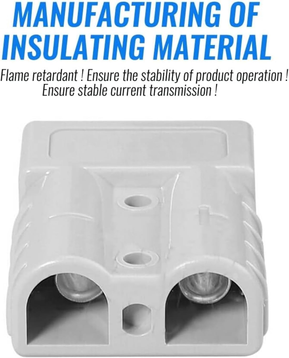 20Pcs Battery Connector 50Amp Professional Quick Connector Plug for Anderson Plug Connector 50Amp Kit 600V 6-12AWG AWG AC/DC Power Tool