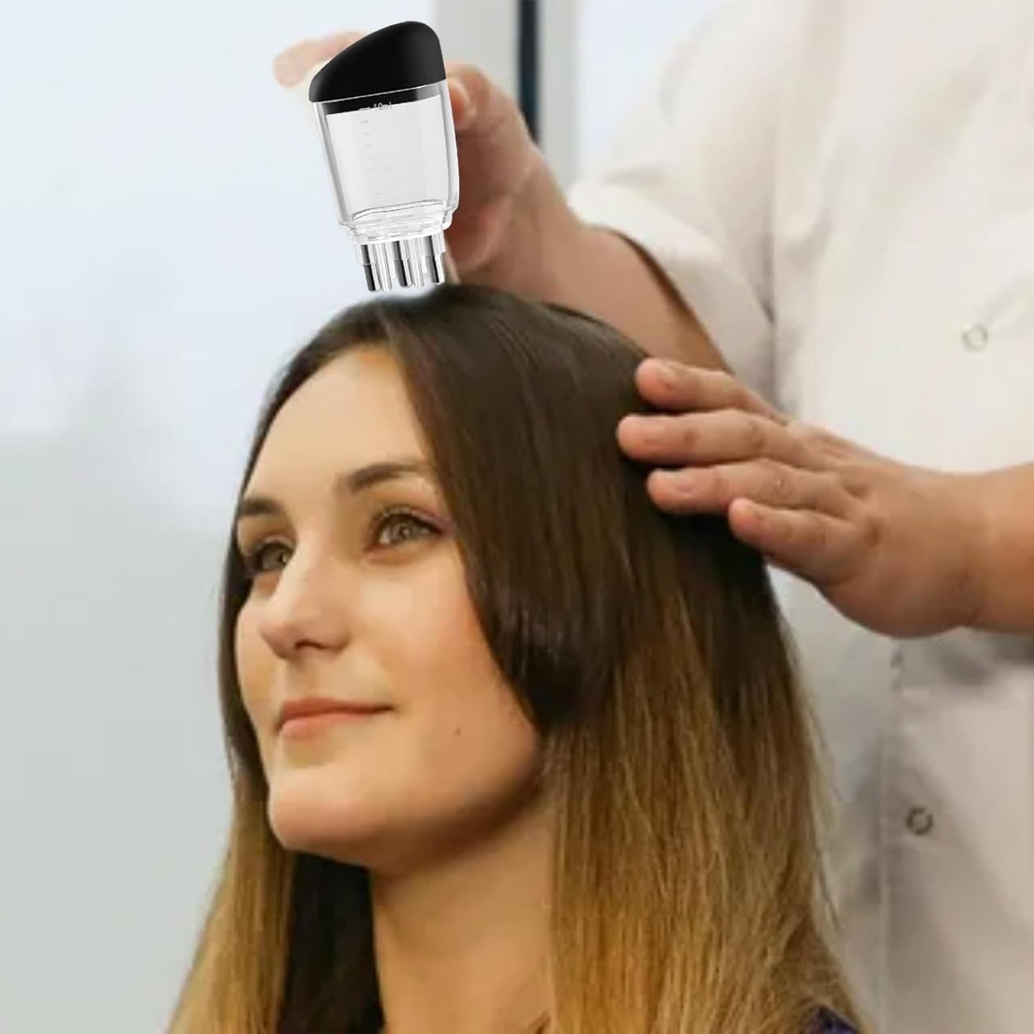 Mlqkpwy Hair Oil Applicator - Hair Oiling Applicator Combs,Hair Oiler Applicator, Hair Oil Dispenser, Liquid Comb Applicator for Men Women - Black image number 5