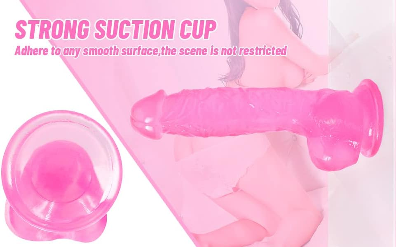 21CM Realistic Toys, Strong Suction Cup, Pink image number 1