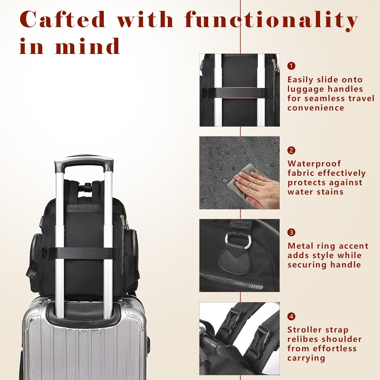 Baby Diaper Bag Backpack image number 6