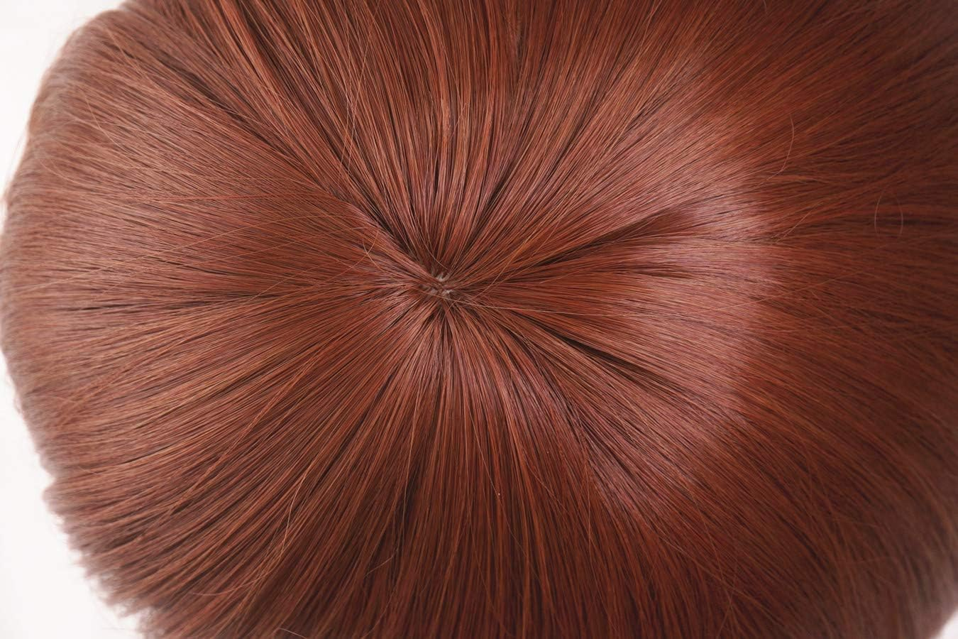 Topcosplay Wig Cosplay Wig Anime Short Wig Green Black for Halloween, Costume, Carnival, Fancy Dress (Brown) image number 4