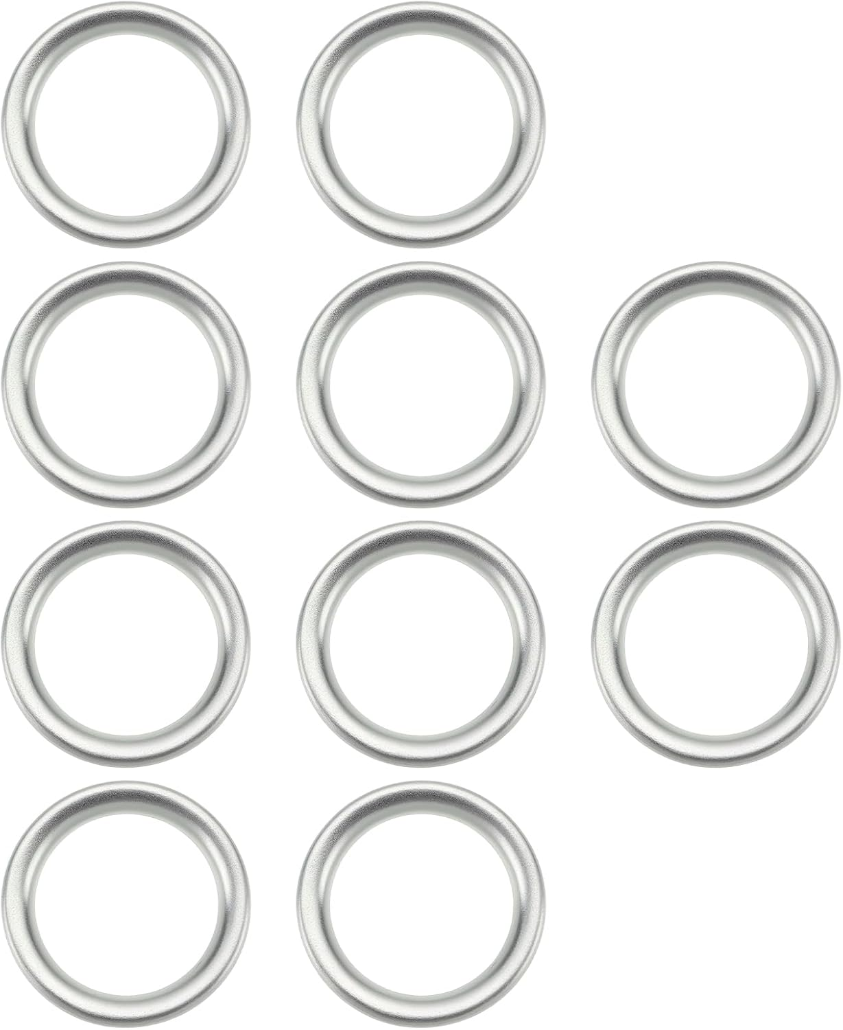 10Pcs Oil Drain Plug Gaskets 14X19X2Mm Oil Drain Plug Washers Replacement Part 09168-14004-000 Compatible with Suzuki Silver image number 3