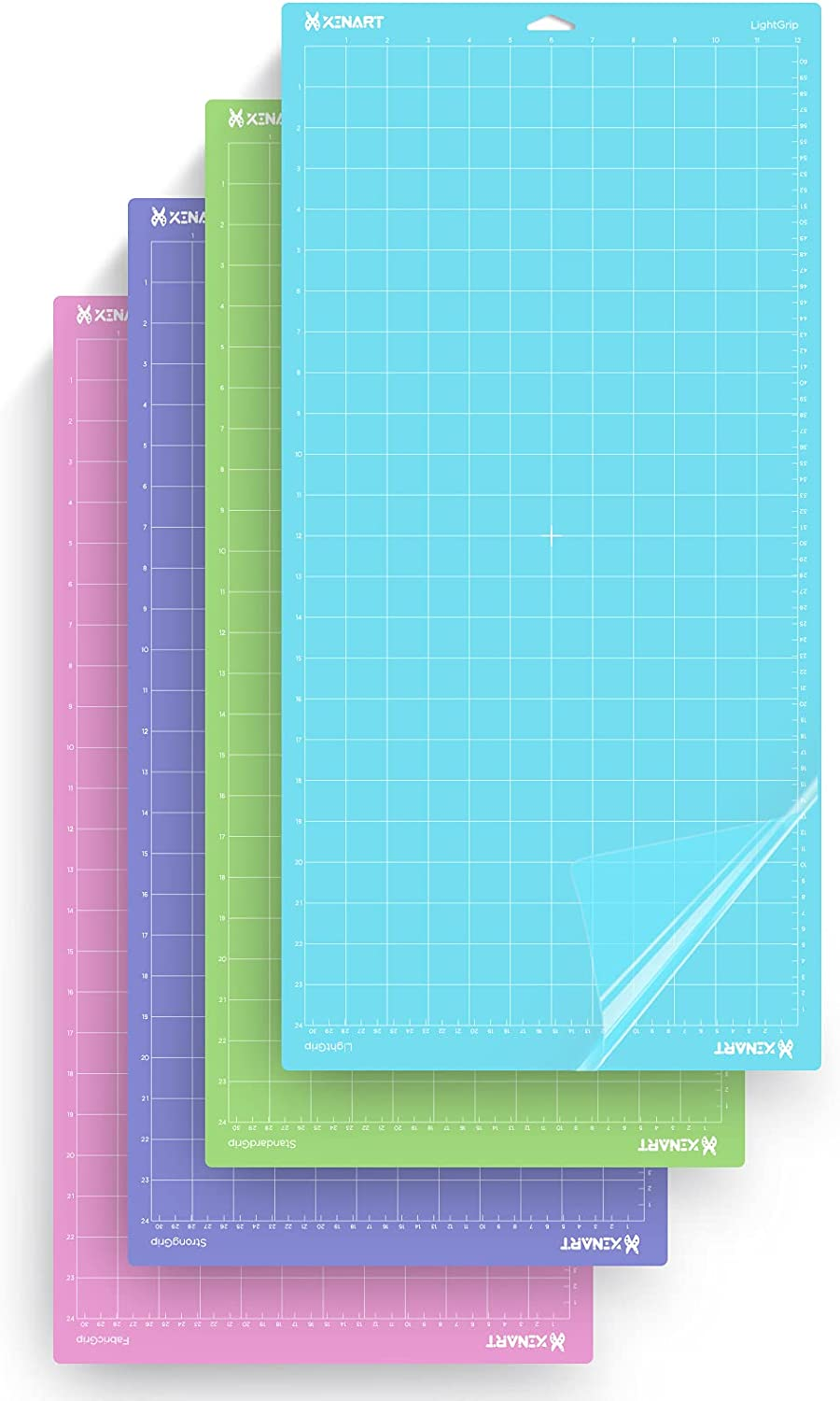 12X24 Cutting Mat for Cricut Maker 3/Maker 4/Maker/Explore 4/3/2/1 (Varietygrip, 4 Pack) Quilting Cricket Cutting Mats for Cricut image number 2